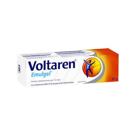 صورة منتج جل فولتارين 50جم ديكلوفيناك الصوديوم 1%إيملجل مسكن للألم ومضاد للروماتيزم والألتهابات